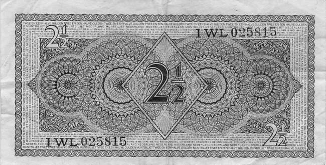 2 1/2 Gulden p72 8.8.1949